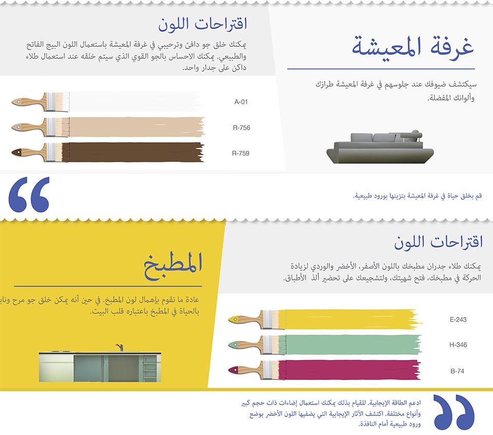 ألوان خاصة لمساحة بيتك